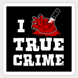 I HEART TRUE CRIME Sticker